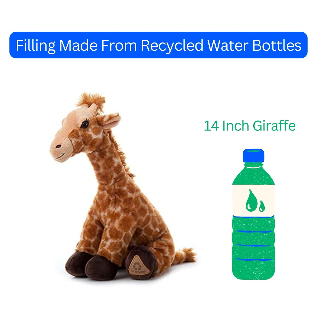 The Petting Zoo giraffe plush gift-ready packaging joy.