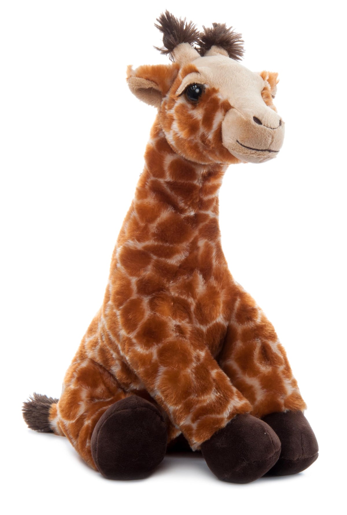 The Petting Zoo giraffe stuffed animal, 14-inch plush, ideal for bedtime cuddles.