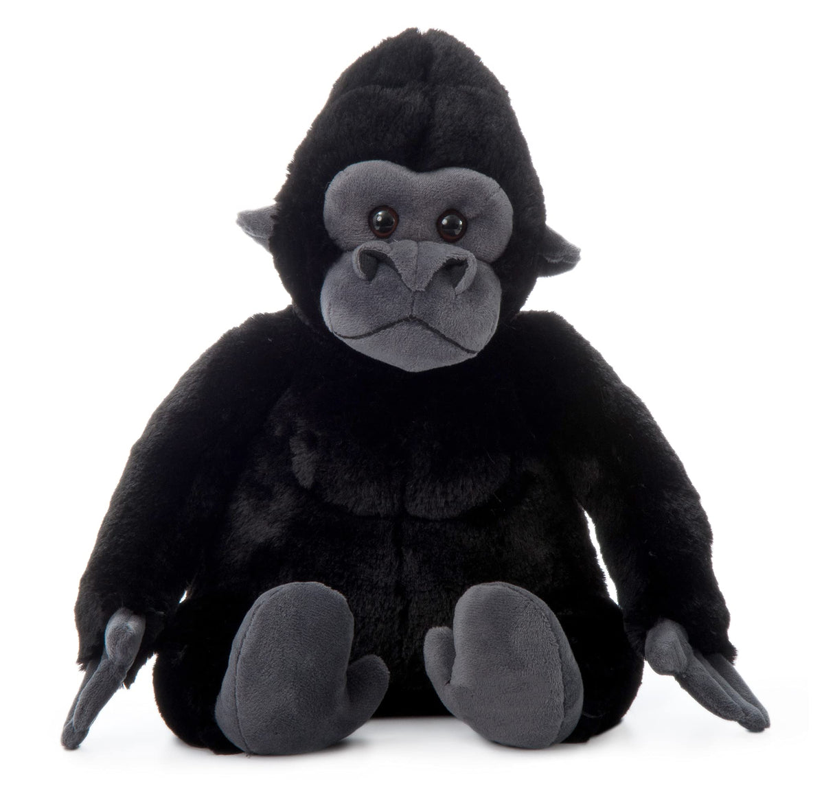 The Petting Zoo gorilla plush 12 inches with soft fabric for cozy hugs.