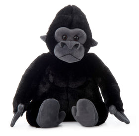The Petting Zoo gorilla plush 12 inches with soft fabric for cozy hugs.