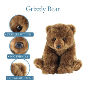 The Petting Zoo grizzly bear plush makes a thoughtful birthday gift