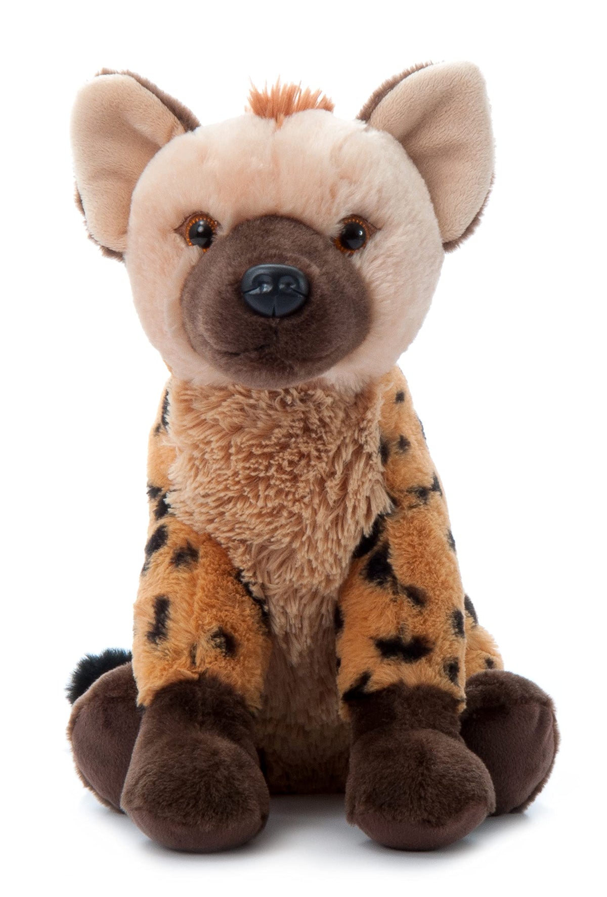 The Petting Zoo Hyena plush 12-inch cuddly companion for kids.