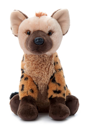 The Petting Zoo Hyena plush 12-inch cuddly companion for kids.
