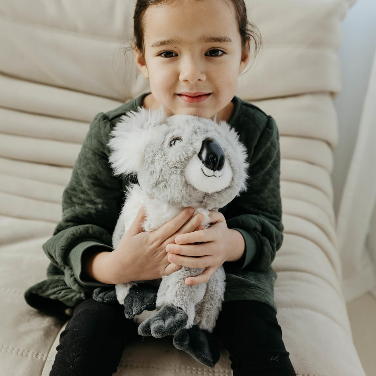 The Petting Zoo koala plush 12-inch hugging pose, ideal for cuddles