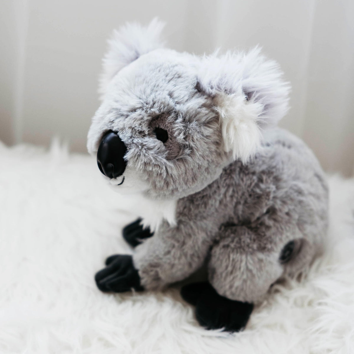 The Petting Zoo koala plush 12-inch smiling face, friendly expression
