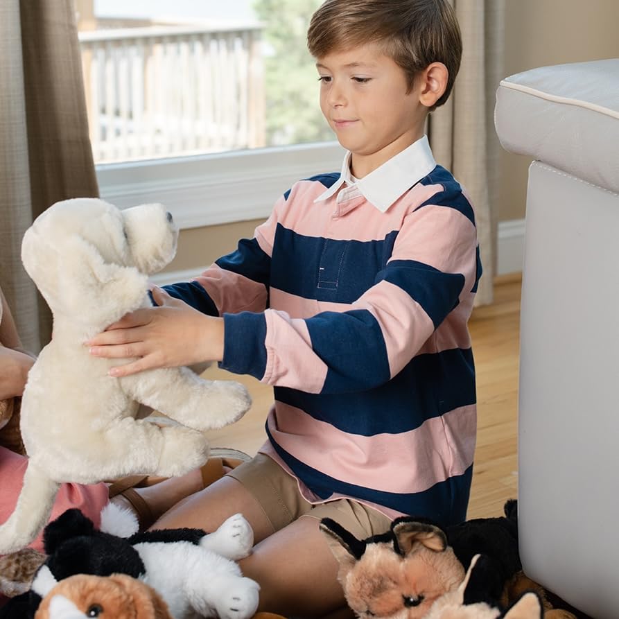 The Petting Zoo eco-friendly plush made from recycled bottles supports sustainable play.