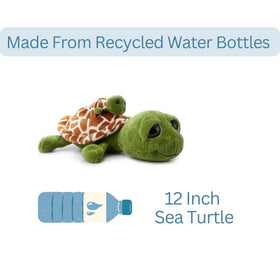 The Petting Zoo mom and baby sea turtle plush set encouraging shared play.