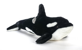 The Petting Zoo Orca plush 20-inch with soft fur for cuddly playtime.