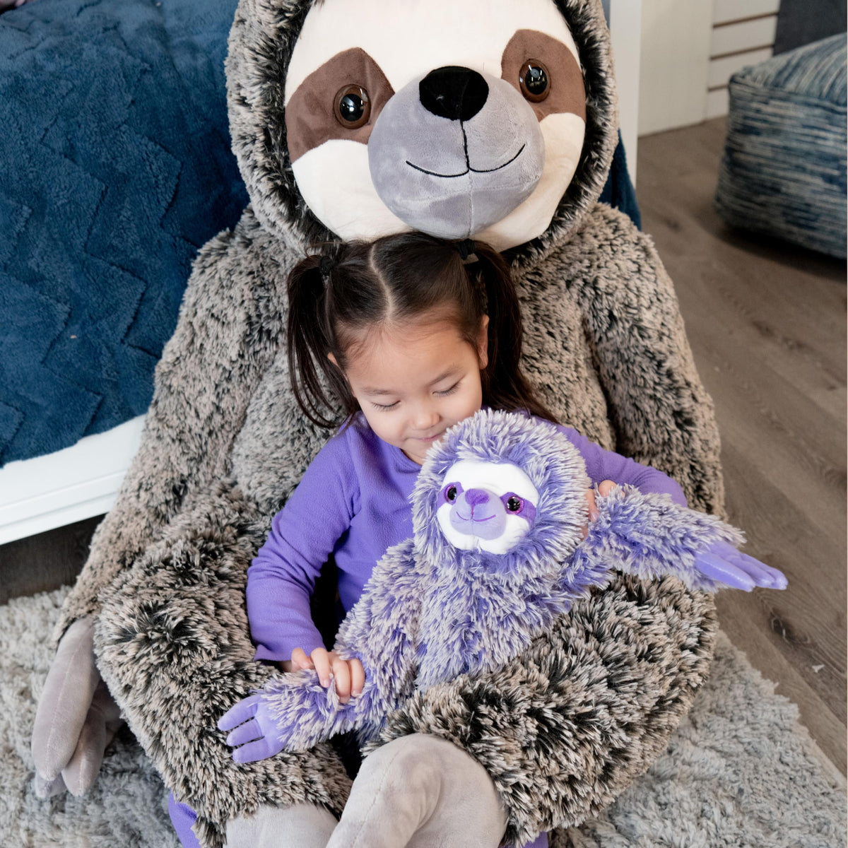 The Petting Zoo Purple Sloth playtime scene invites imaginative adventures