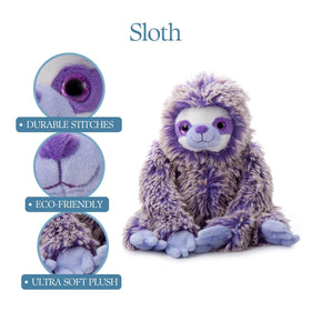 The Petting Zoo Purple Sloth unboxing showcases gift-ready presentation