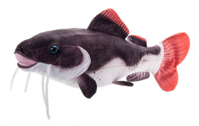 The Petting Zoo Redtail Catfish plush 20 inches for cozy cuddling.