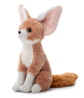 The Petting Zoo Fennec Fox Plush in a Sahara-themed room for whimsy.