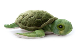 The Petting Zoo sea turtle plush front view, ideal for imaginative play and comfort.