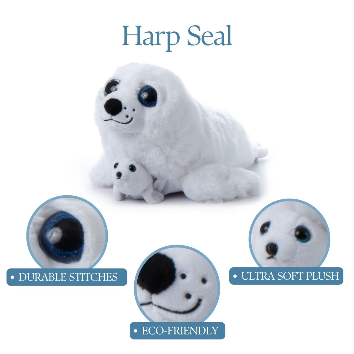 The Petting Zoo seal plush gift-ready design makes gifting easy and joyful.
