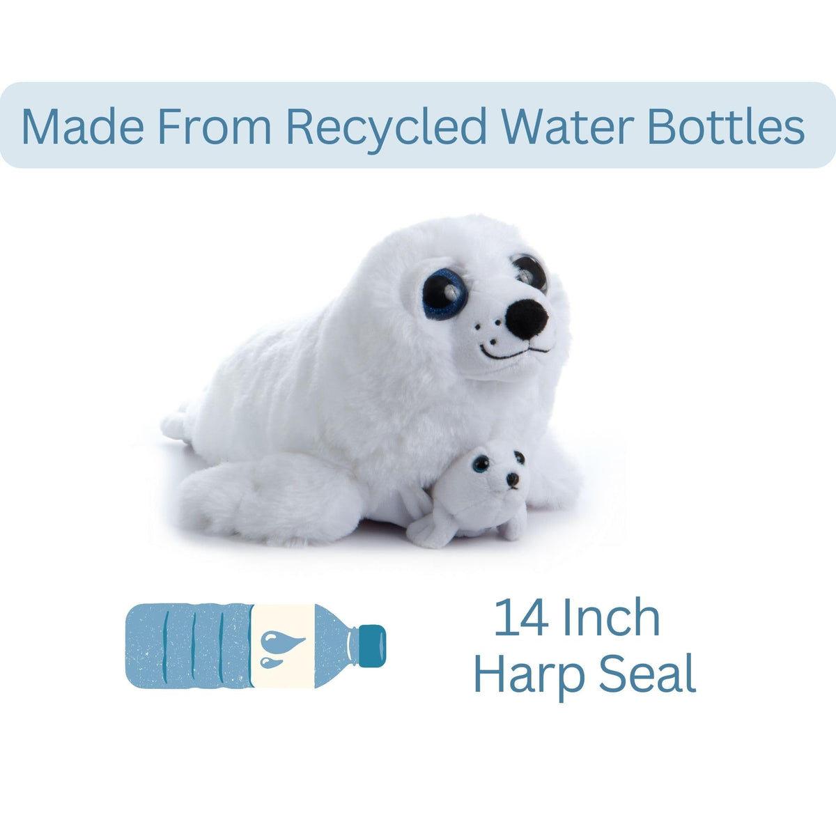 The Petting Zoo seal plush hug-friendly look invites comforting, calm moments.