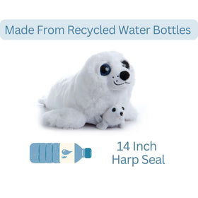 The Petting Zoo seal plush hug-friendly look invites comforting, calm moments.