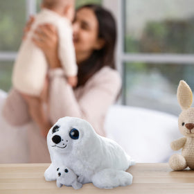 The Petting Zoo seal plush stitching durability keeps up with years of play.
