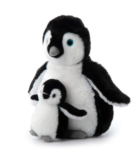 The Petting Zoo Softee Penguin mom and baby plush for cozy snuggles.