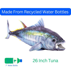 The Petting Zoo tuna plush in vibrant colors inspires active, screen-free river adventures.