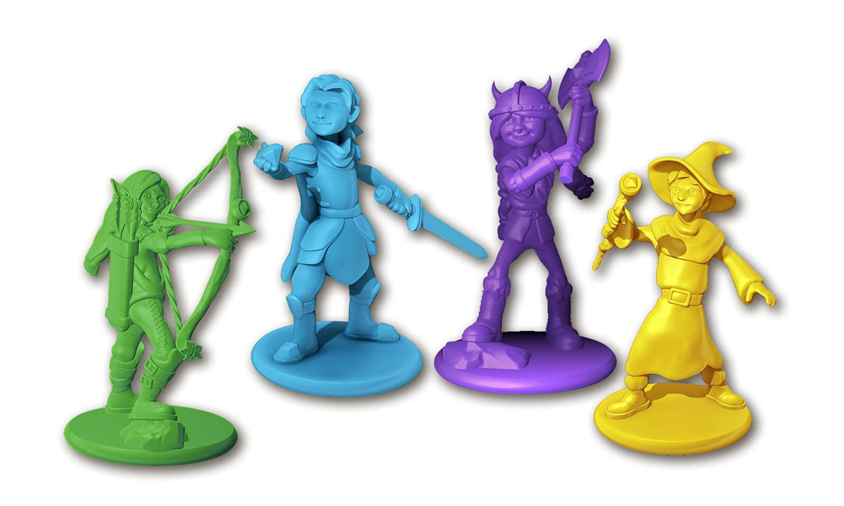The Quest Kids game board and pieces arranged for an engaging family quest.