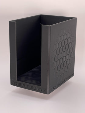 The Rip Buddy vertical toploaders storage enabling upright loading for single-hand use
