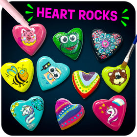 The Scholar Ant heart rocks collection enhances creativity with vibrant color choices.