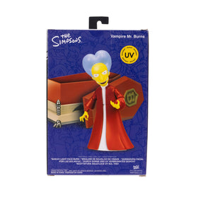 The Simpsons Count Burns figure shows color-change face and hands under UV light.