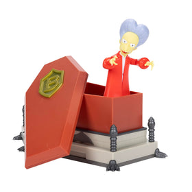 The Simpsons Count Burns figure, poseable 5-inch display for collectors.