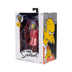 The Simpsons Count Burns figure features a pop-up moment from the coffin.