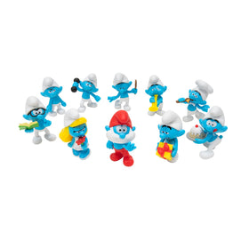 The Smurfs 2-inch Greedy figure for display and imaginative play.