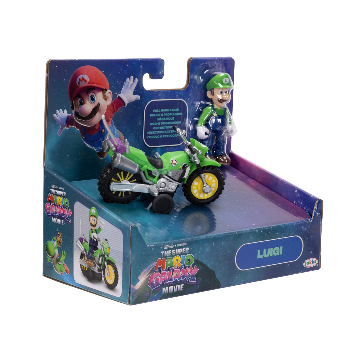 THE SUPER MARIO BROS. MOVIE Toad figure offers bright accents suitable for display and imaginative play.