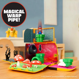 Most 1.25-inch figures fit into the tubes for extended storytelling.
