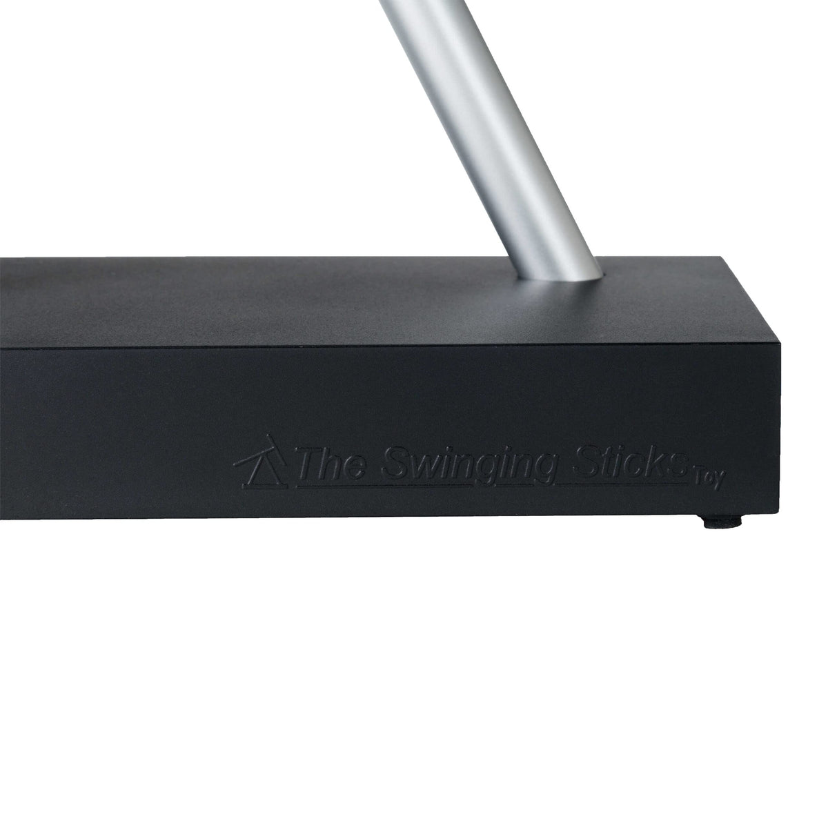 The Swinging Sticks aluminum sticks assembly highlights modern art that sparks conversation.