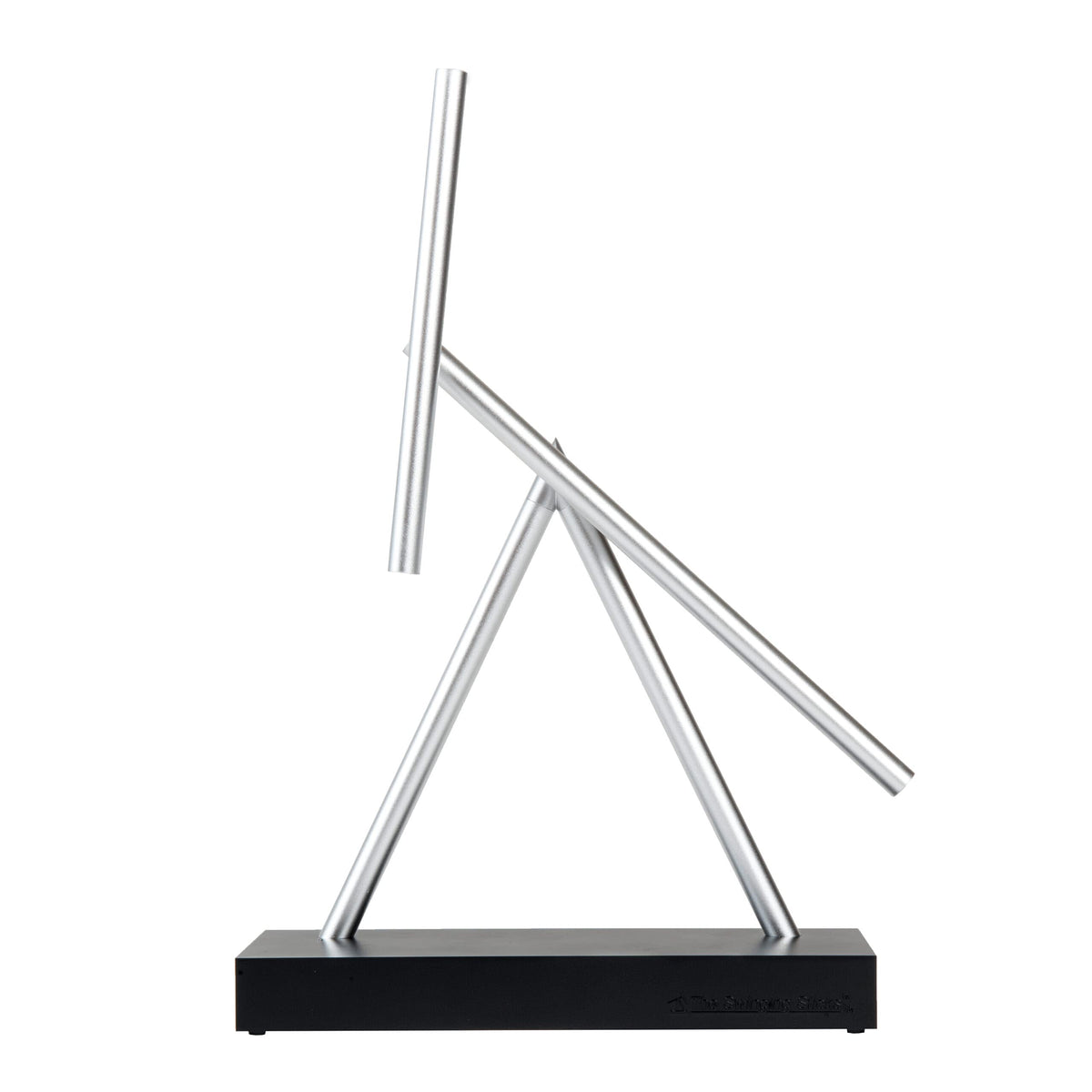 The Swinging Sticks desktop kinetic sculpture showing calm, captivating motion for focused workspaces.
