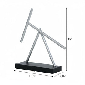The Swinging Sticks double pendulum in motion enhances office ambiance and visual intrigue.