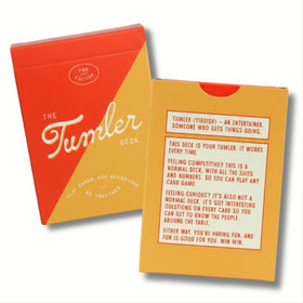 The Tumler Deck question cards close-up showcasing thoughtful prompts for engaging talks