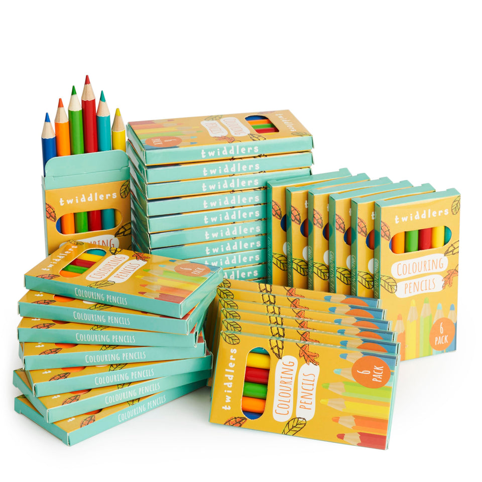 THE TWIDDLERS 30-pack mini pencils boxed sets ideal for gifting and classroom use.