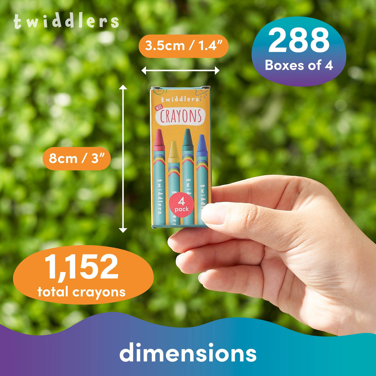 Individually boxed crayons help teachers distribute clean, ready-to-use packs.