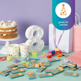 Travel-friendly mini packs fit purses and diaper bags for parents on the go.