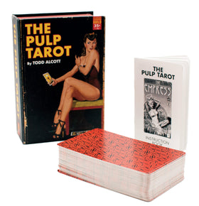 The Unemployed Philosophers Guild Pulp Tarot instruction book adds dramatic card descriptions.