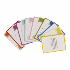 The Unstuck Box One to Ones Cards inside pack with 100 prompts for focused conversations.