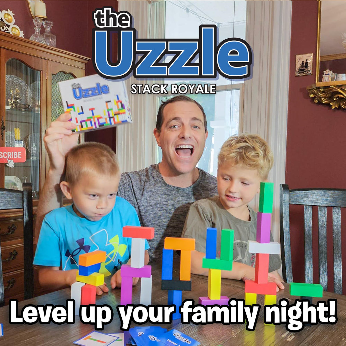 The Uzzle Stack Royale travel case keeps blocks organized on trips
