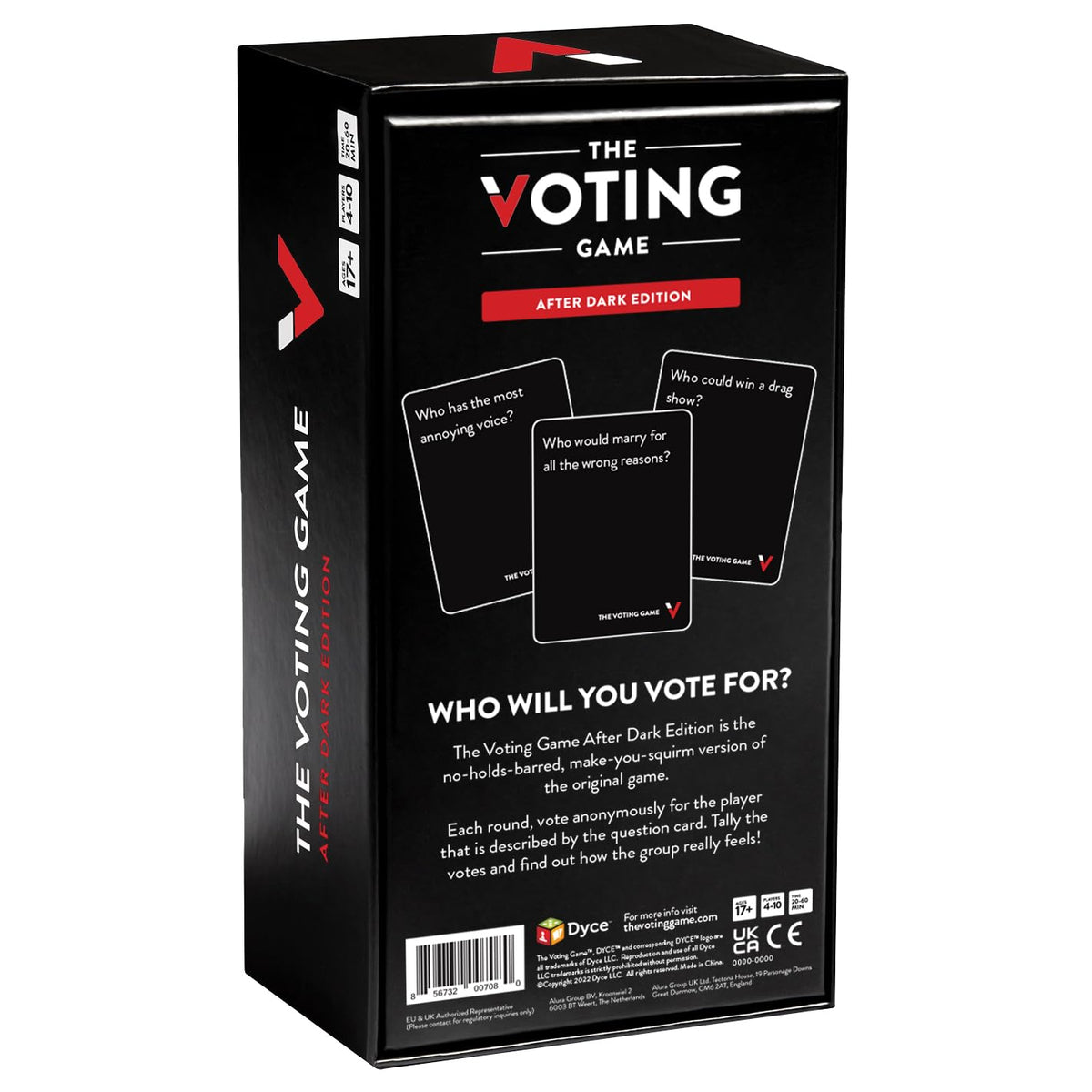 The Voting Game After Dark Edition night-in brings friends closer through candid prompts.