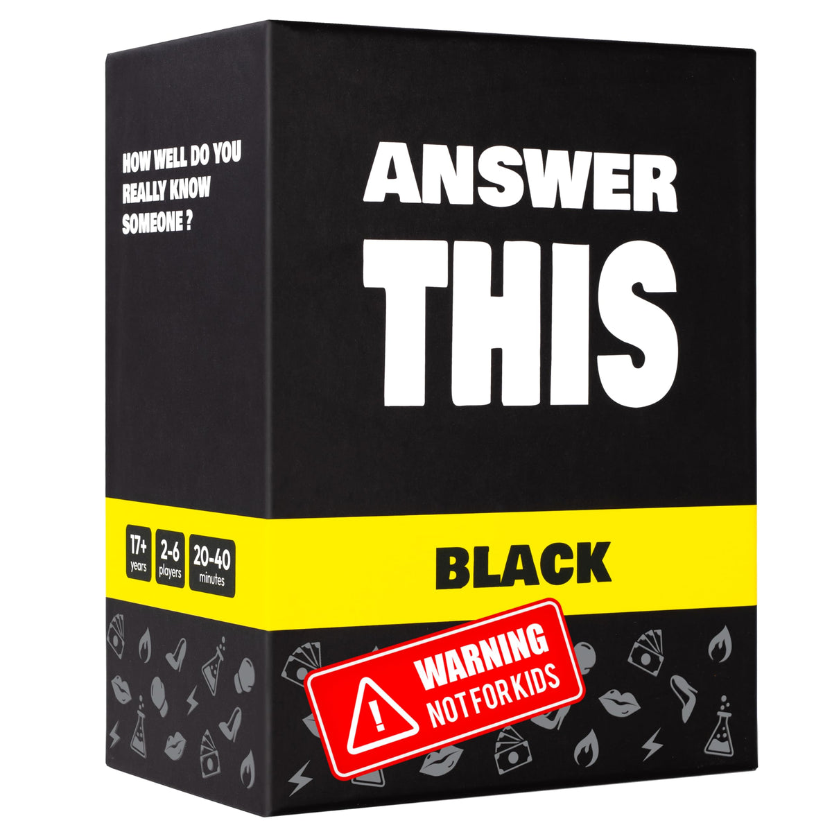 The World Game Answer This card game pack on table for lively party conversations.