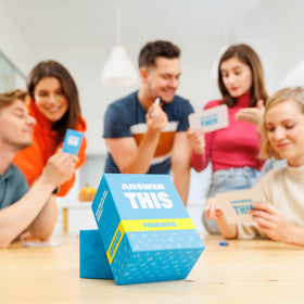 Answer This Friends cards on table spark conversations.