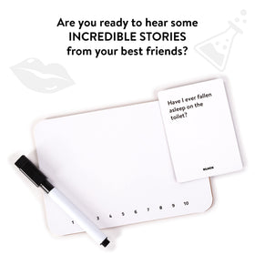 Box and packaging shown as a gift-ready set from The World Game Answer This.
