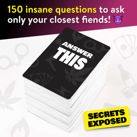 Friends laugh as The World Game Answer This prompts reveal surprising stories.