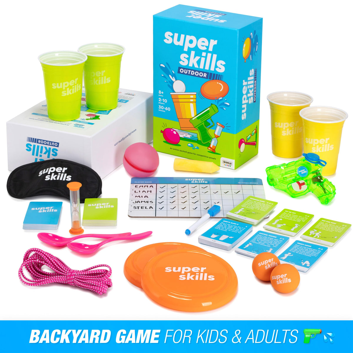 The World Game Super Skills discs ready for fast-paced play