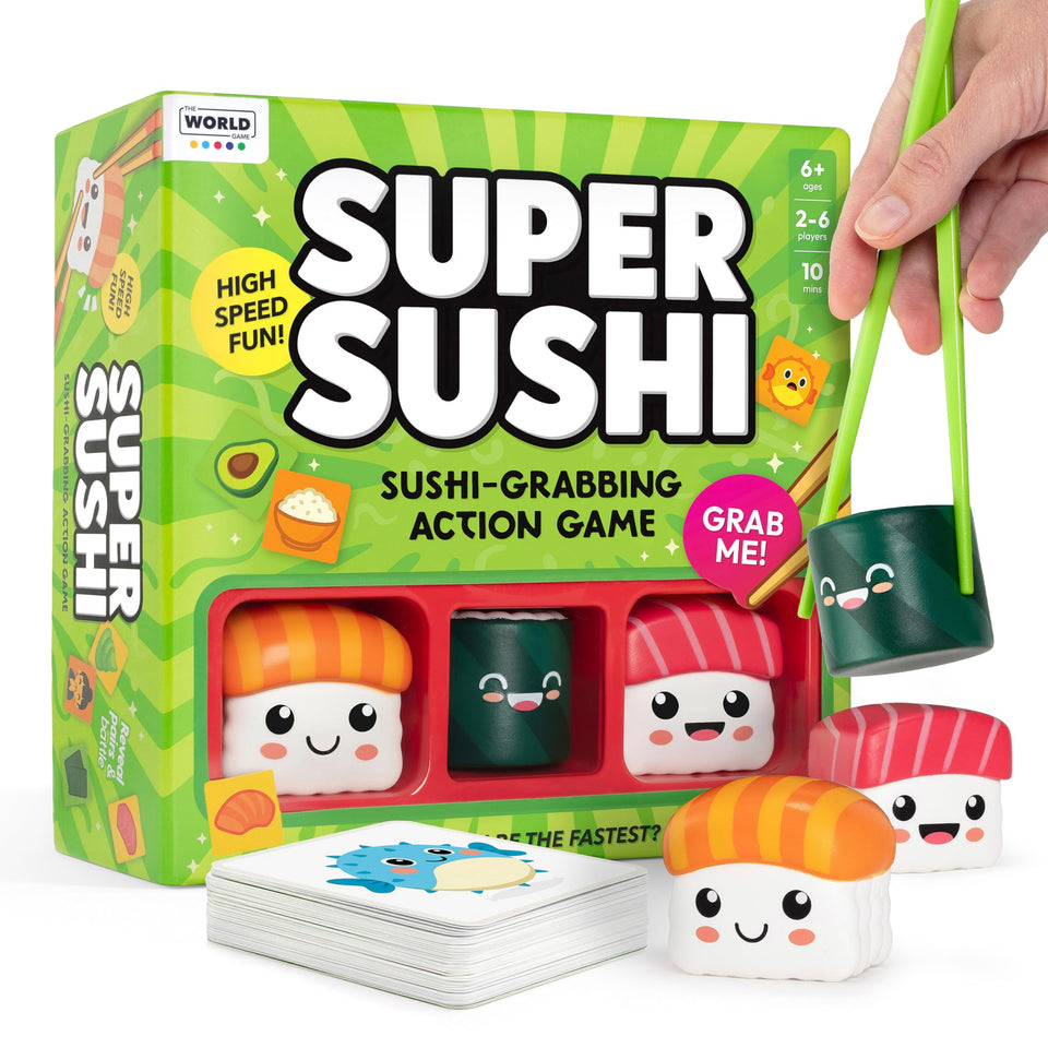 The World Game's Super Sushi deck speeds play and boosts family bonding.
