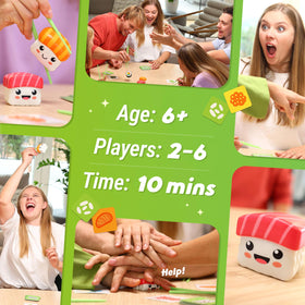 Short, energetic rounds of Super Sushi create momentum without tech.